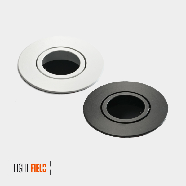 قاب هالوژن سقفی توکار آلومینیومی مدل LF-F10