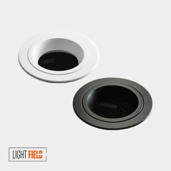 قاب هالوژن سقفی توکار آلومینیومی مدل LF-F15