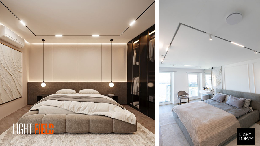 اجرای ریل مگنتی به‌صورت U یا L بالای تاج تخت